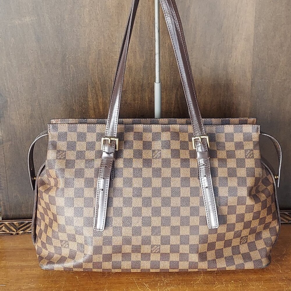 Louis Vuitton Damier Ebene Chelsea Shoulder Tote Bag